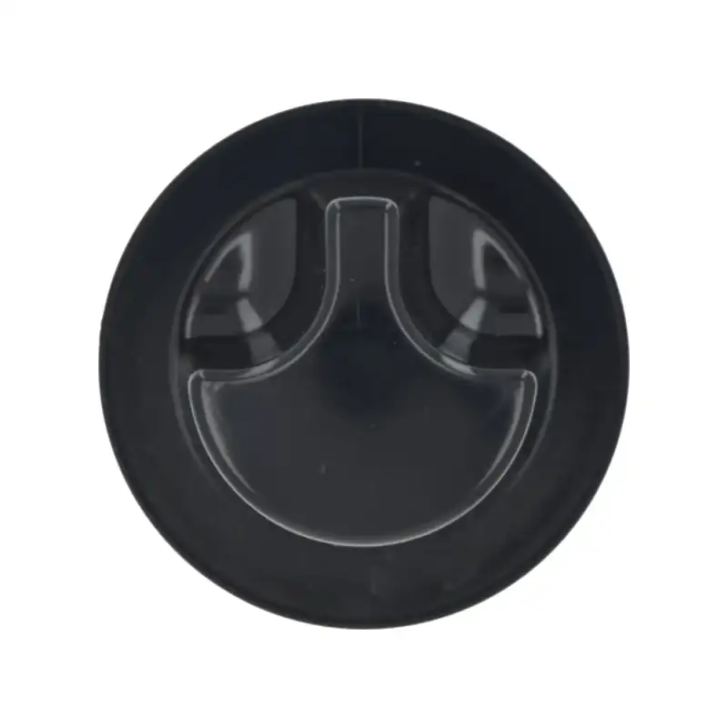 Küppersbusch Zwarte Knop Ø 62 mm Zeefdruk - D-gat 6×4.6 mm, Gemaakt in China