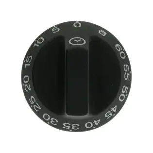 SMEGプロフェッショナルノブ Ø 54 mm 0–60′ – Dホール 6×4.6 mm（パート764975910）