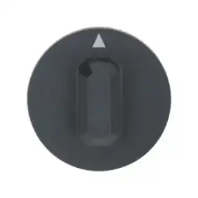 SILANOS/Sirman Sort Knop Ø 44 mm - D-Hul 6x4.6 mm