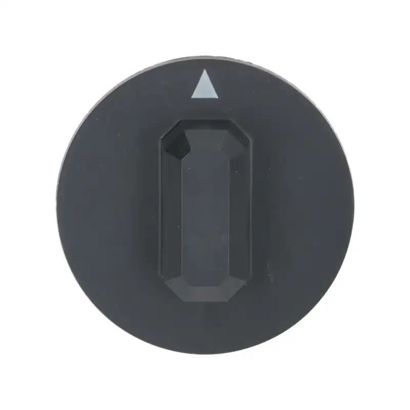 SILANOS/Sirman ブラックノブ Ø44 mm – Dホール 6×4.6 mm