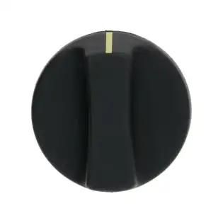 Roller Grill Zwarte Knop Ø 51 mm - D-Gat 6x4.6 mm