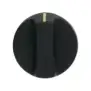 Roller Grill Black Knob Ø 51 mm – D-Hole 6×4.6 mm
