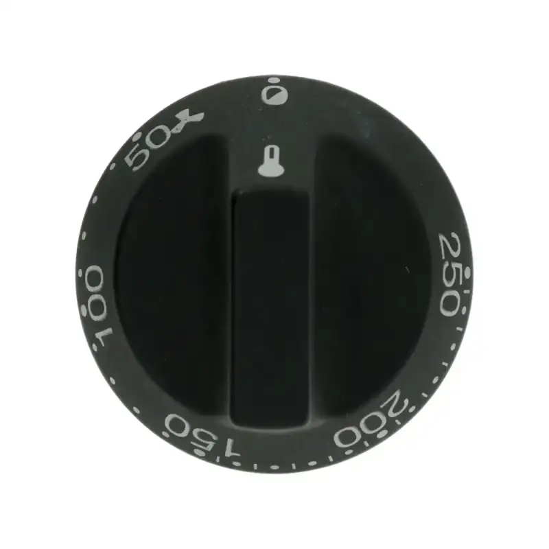 SMEGプロフェッショナルノブ Ø55mm 50–250°C – Dホール 6×4.6mm（OEM）