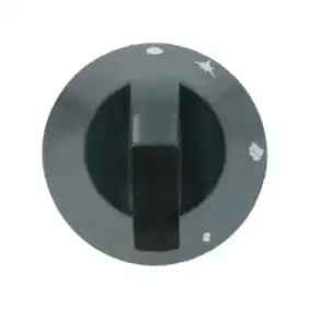 Zanussi Sort Knop Ø 70 mm Silketrykt - D-Hul 8x6.5 mm