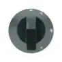 Zanussi Black Knob Ø 70 mm Silk-Screen Printed – D-Hole 8×6.5 mm