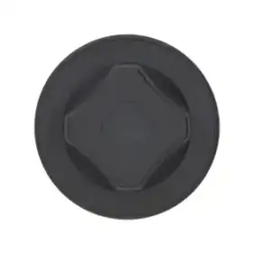 Lotus Sort Knop Ø 77 mm - D-Hul 6x4.6 mm