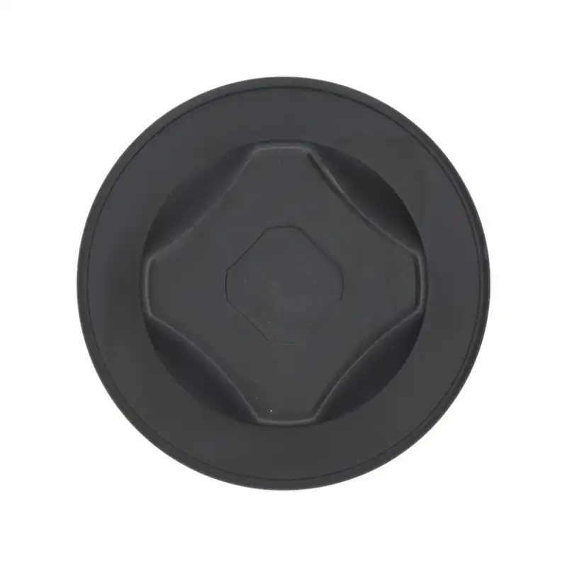 Lotuksen musta nuppi Ø 77 mm - D-reikä 6×4.6 mm