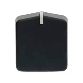 Manopola nera Zanussi 46×51 mm - Ricambio OEM per bagnomaria, padella Bratt, friggitrice e altro