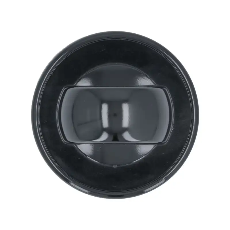 MBM Sort Knop Ø 70 mm - D-Hul 8x6,5 mm med Klips