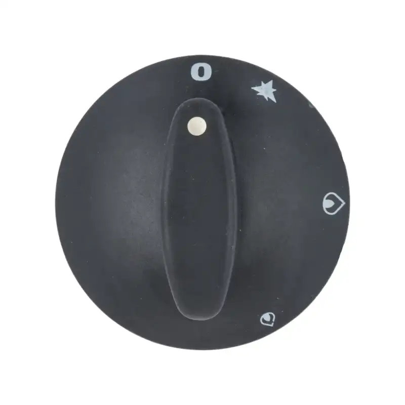 Baron Schwarz Knopf Ø 79 mm - D-Loch 8×6.5 mm Siebdruck