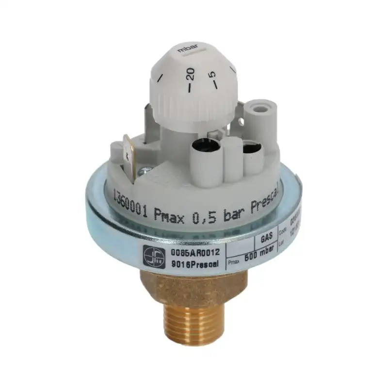 Regulowany przełącznik ciśnienia 5–20 mbar ¼″M – Brooks-Parts