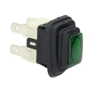 2-Pole Green Switch 16 A 250 V with Indicator | DIDIESSE