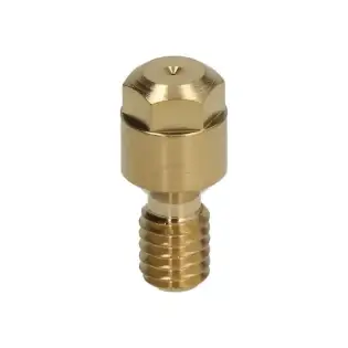 Aguja de piloto con asiento ø 0,21 mm g6057036 | orificio roscado hecho en Italia de tamaño m4×0,75 mm.