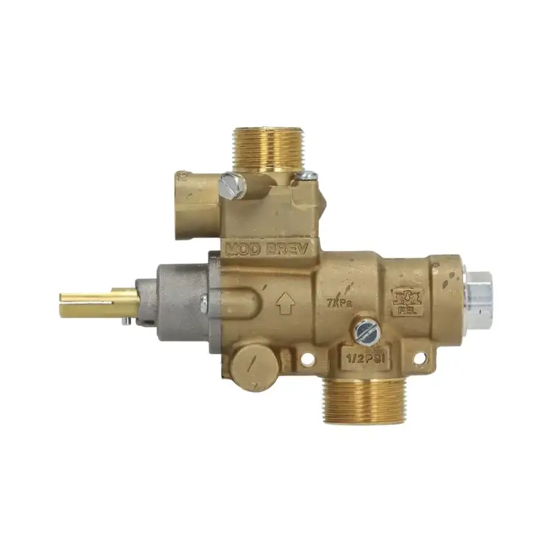 Plynový kohout 23S/V PEL 796801 | Vstup M28×1,5, výstup M24×1,5, svislé těsnění, regulátor