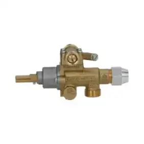 Gas Tap 22/S | Swiveling M20×1.5 Flange, Pilot Flame & Flow Regulator