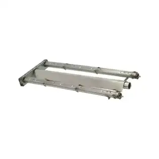 Bruciatore in acciaio inossidabile da 600×220 mm per grill a pietra lavica Zanussi