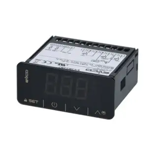 Controlador de compresor y descongelación Evco EV3B33N7 de 230 V.
