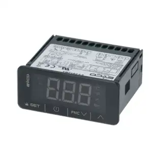 Řadič EVCO EV3412M3 - 12-24 V střídavé nebo stejnosměrné napětí, TTL Modbus