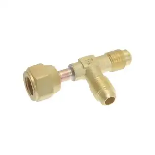 Castel Charger Connection Tee MMF – ¼″ SAE x ¼″ SAE x ¼″ SAE