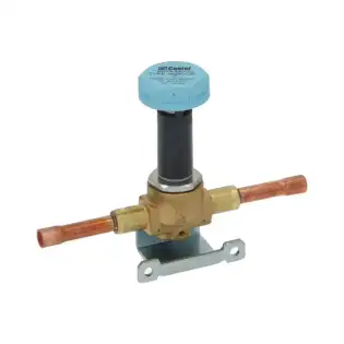 Zawór elektromagnetyczny Castel 1028V/2S.E Ø 6 mm – bezpośrednie działanie, zamknięcie prądem (NC).