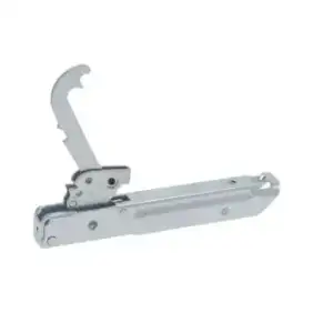 Dobradiça para Forno Reversível Smeg OEM 931331388 | Distância do Furo de 120 mm, Comprimento de 165 mm