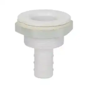 Drain Assembly for Overflow Pipe – Hose End Fitting with Gasket and Ring Nut