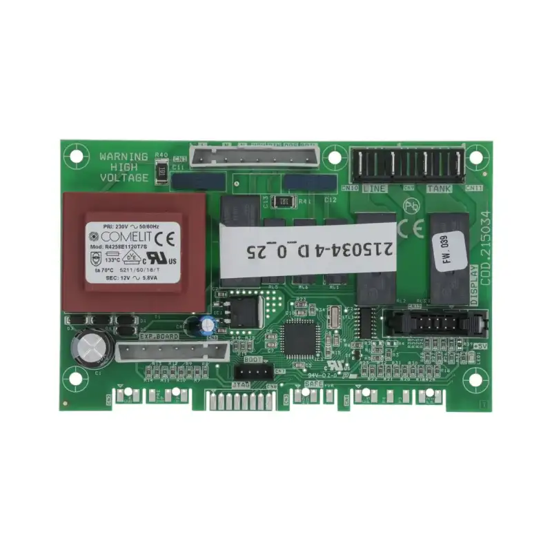 Placa electrónica 215034-4 OEM para lavavajillas y lavavasos WOLK - 135x85 mm, compatible con Elettrobar.