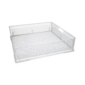 Cesta de vidrio 500x500x120 mm - Alambre de hierro recubierto de plástico - Compatible con DIHR, LUXIA, PROJECT SYSTEMS y UNIVER