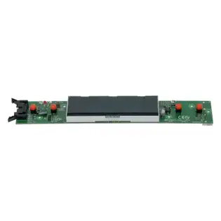 Panel de botones con pantalla LCD de 275x45 mm compatible con COLGED y ELETTROBAR.