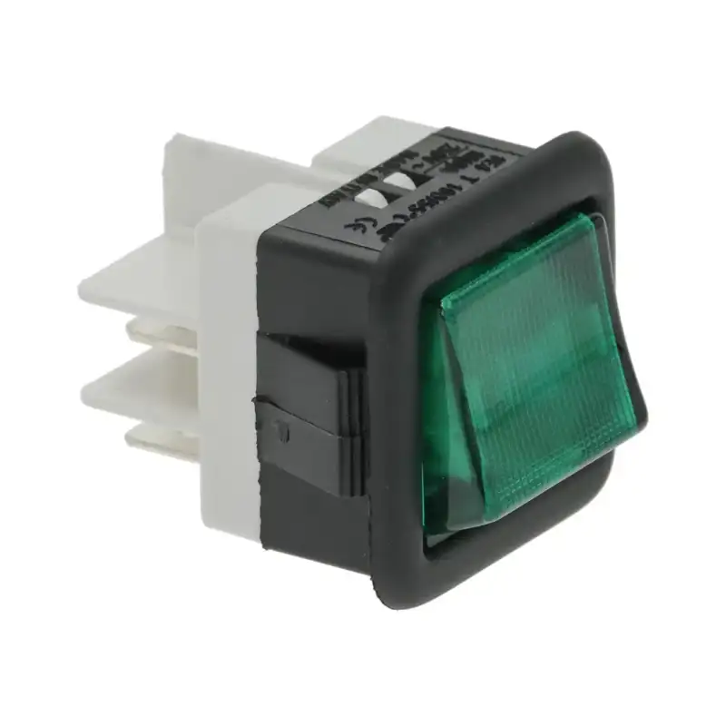 Interruttore a 2 poli Colged Elettrobar 213007 con luce verde