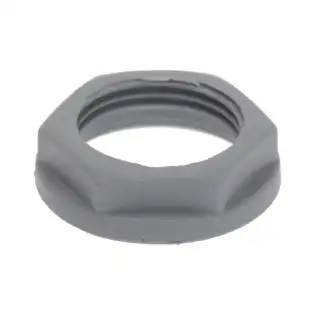 Grijze plastic moer 3/4" - Gemaakt in Italië