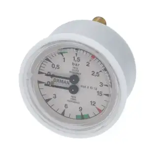 Astoria OEM 4621112 Round Manometer Double Scale