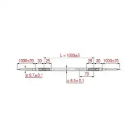 RSV-100 varmelegeme med slange 350W 230V 1000 mm