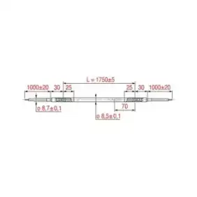 Element grzejny RSV-175 w osłonie 600W 230V 1750 mm