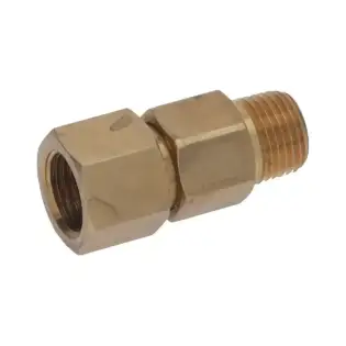 Bezzera OEM 7304541TR Otočný adaptér 1/8" samice- samice mosaz