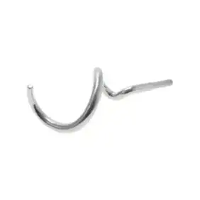 Gam Stainless-Steel Dough Hook – Ø 20 mm Coupling, 420 mm Overall Height