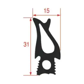 Fagor OEM 12039599 오븐 문용 가스켓 500x470mm | 실리콘, 블랙