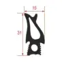 Fagor OEM 12039599 Gasket for Oven Door 500x470 mm | Silicone, Black