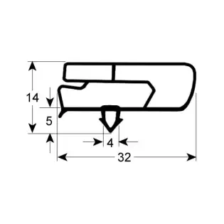 Uszczelka drzwi Fagor OEM 12068587 do urządzenia MFP Advance