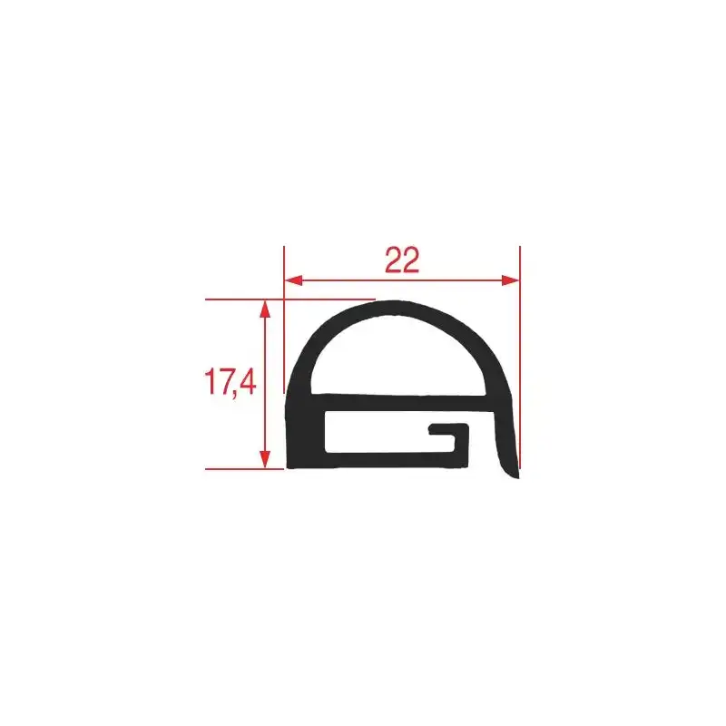 Gaxeta para Porta do Forno Fagor OEM 12024186 700x650 mm Silicone Preto.