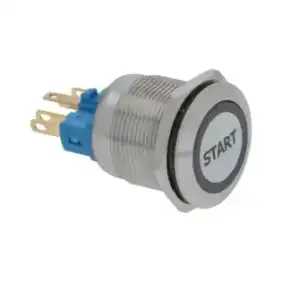 Bouton de démarrage Fagor OEM 12165895 230V AC avec LED blanche | Fabriqué en Espagne