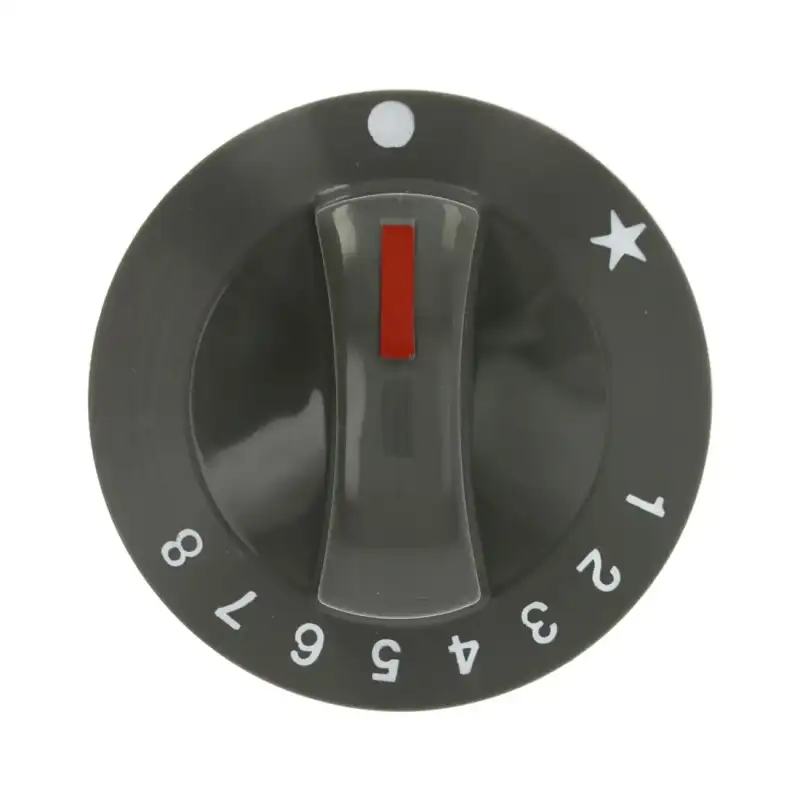 Pokrętło Fagor 12021178 Szare Ø71 mm, otwór w kształcie litery D 8x6.5 mm