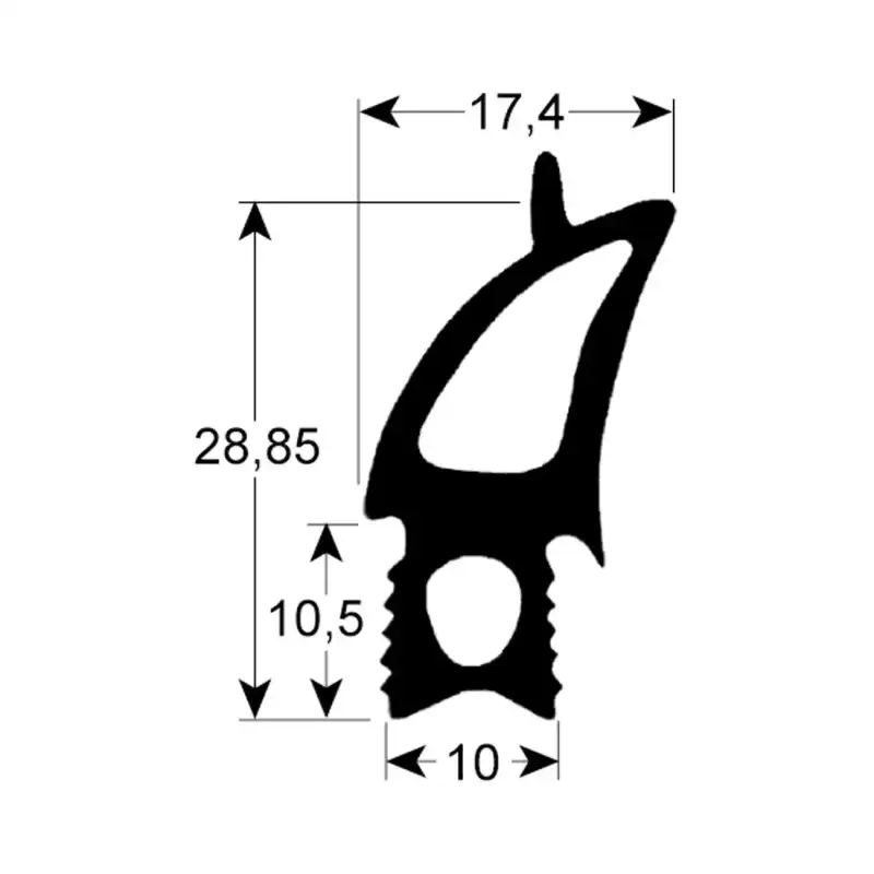 Fagor 12041578 Türdichtung 775x680 mm für Elektro- und Dampföfen