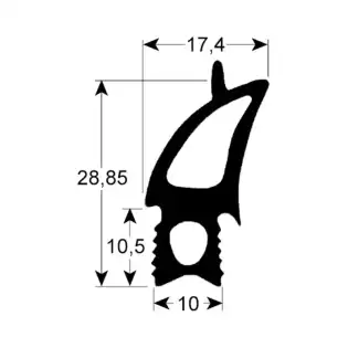 Fagor 12041578 Dörrpackning 775x680 mm för elektriska och ångugnar