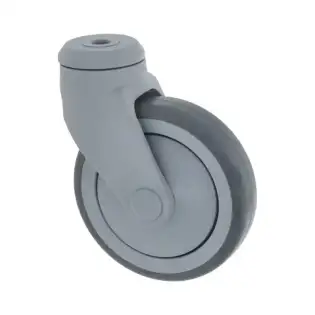 Swivel Wheel 125x30 mm – Polyamide Support, Polypropylene Core