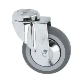 Schwenkrolle 100x30 mm - verzinkte Halterung, Polypropylen Kern