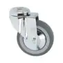 Swivel Wheel 100x30 mm – Zinc-Plated Support, Polypropylene Core