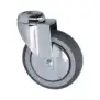 Swivel Wheel 125x30 mm – Zinc-Plated Support, Polypropylene Core
