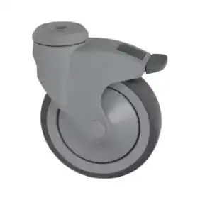 Koło skrętne z hamulcem 125x30 mm - Poliamid, polipropylen Rdzeń