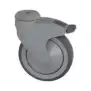 Zwenkwiel met rem 125x30 mm - Polyamide, Polypropyleen Kern